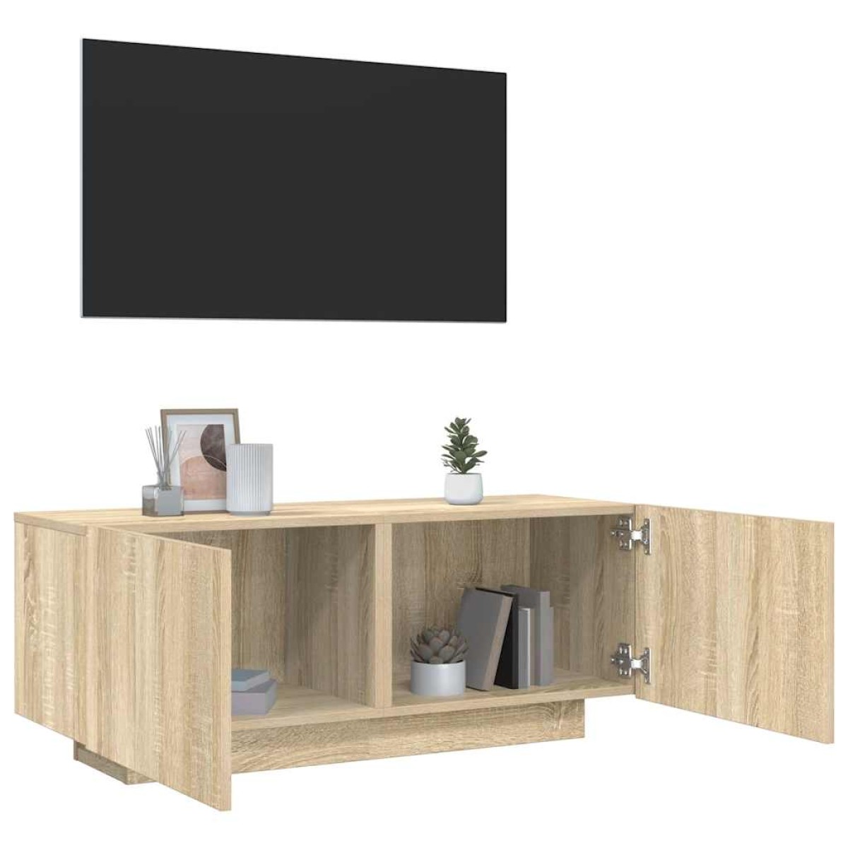 vidaXL Έπιπλο Τηλεόρασης Sonoma Δρυς 100 x 35 x 40 εκ. από Μοριοσανίδα