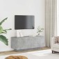 vidaXL Έπιπλο Τηλεόρασης Γκρι Σκυροδέματος 100x35x40 εκ. Μοριοσανίδα