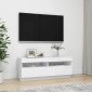vidaXL Έπιπλο Τηλεόρασης με LED Λευκό 100 x 35 x 40 εκ.