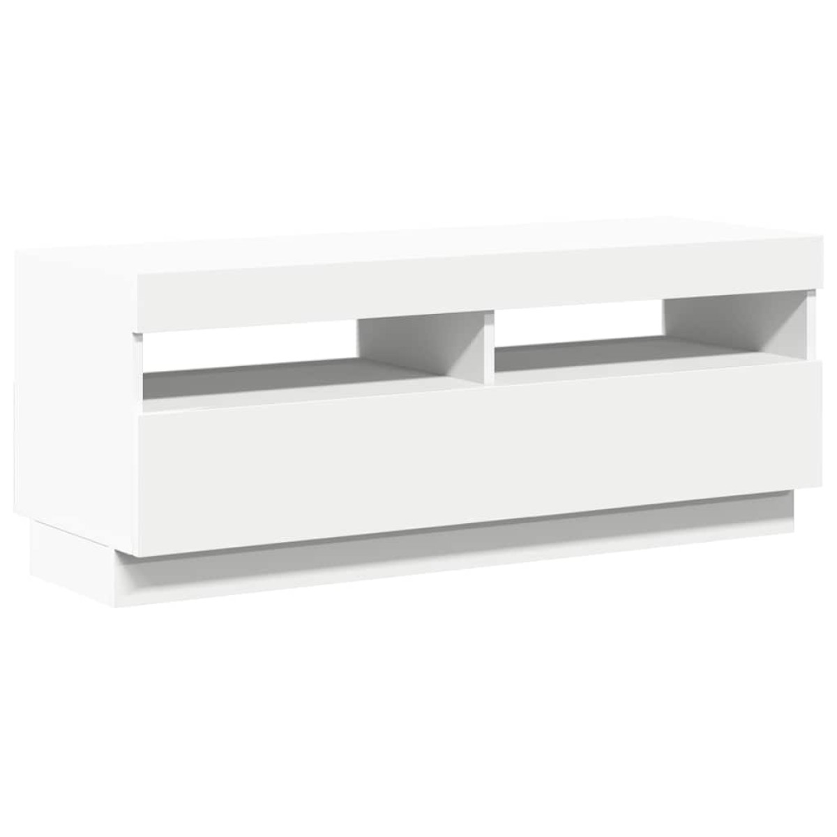 vidaXL Έπιπλο Τηλεόρασης με LED Λευκό 100 x 35 x 40 εκ.