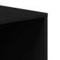 vidaXL Πάγκος Αποθήκευσης Παπουτσιών Μαύρος 105x35x35 εκ. Μοριοσανίδα
