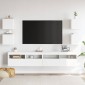 vidaXL Έπιπλα Τηλεόρασης Κρ. 4 τεμ. Λευκά 30,5x30x30εκ από Μοριοσανίδα