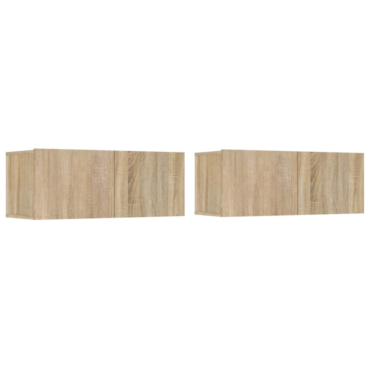 vidaXL Έπιπλα Τηλεόρασης 2 τεμ. Sonoma Δρυς 80x30x30 εκ. Επεξ. Ξύλο