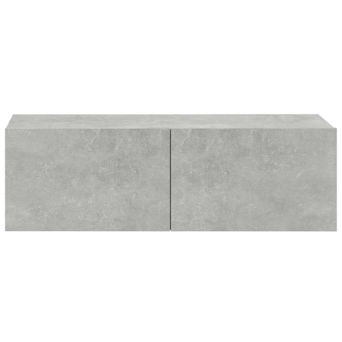 vidaXL Έπιπλα Τηλεόρασης 2 τεμ. Γκρι Σκυροδεμ. 100x30x30εκ. Επεξ. Ξύλο