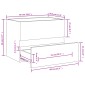 vidaXL Ντουλάπι Νιπτήρα Λευκό 60x38,5x45 εκ. Μοριοσανίδα
