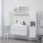 vidaXL Καθρέφτης Μπάνιου Λευκός 90 x 10,5 x 45 εκ. Μοριοσανίδα