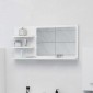 vidaXL Καθρέφτης Μπάνιου Λευκός 90 x 10,5 x 45 εκ. Μοριοσανίδα