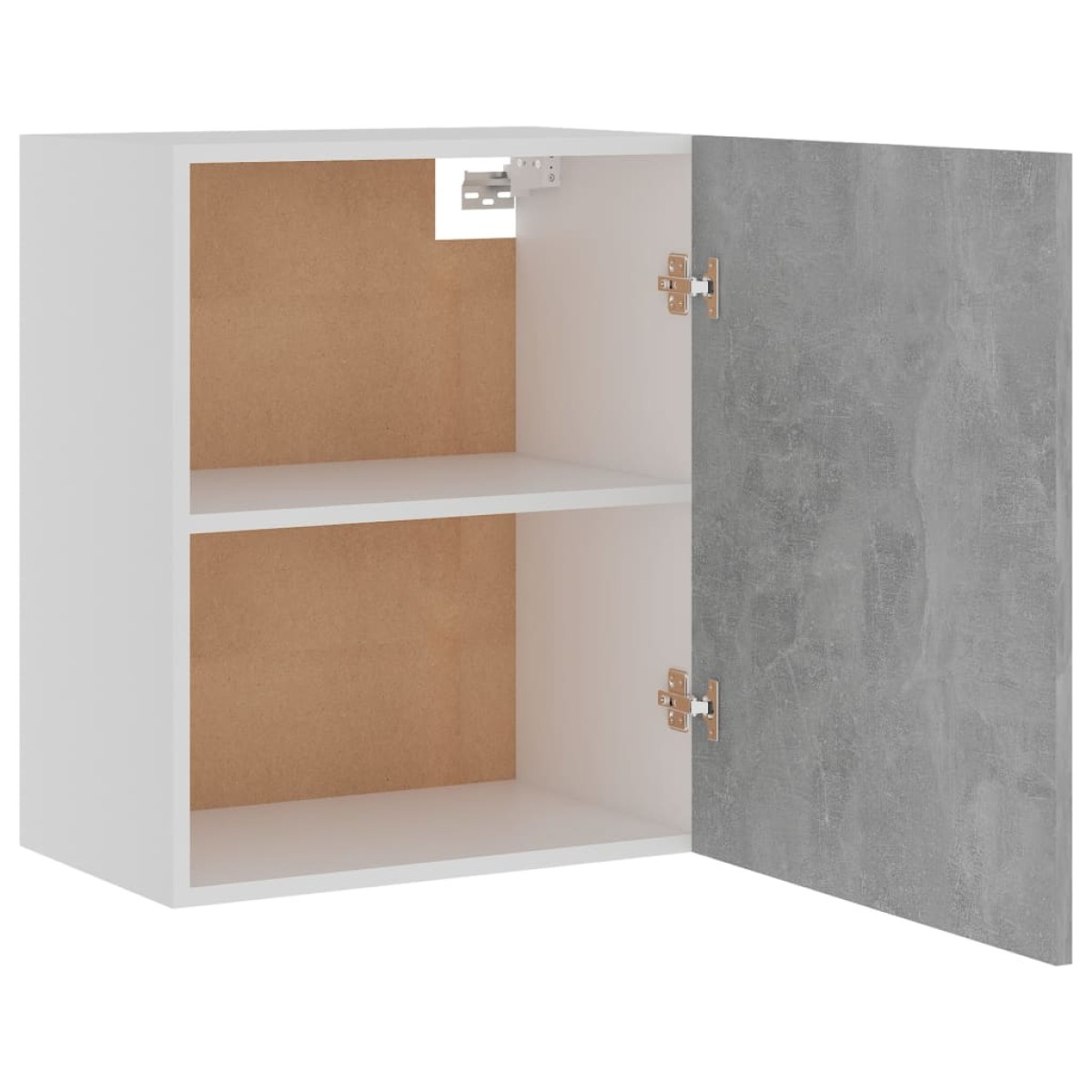 vidaXL Ντουλάπια Κρεμαστά 2 τεμ. Γκρι Σκυροδ. 50x31x60 εκ. Μοριοσανίδα