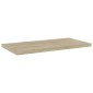 vidaXL Ράφια Βιβλιοθήκης 4 τεμ. Sonoma Δρυς 40x20x1,5 εκ. Μοριοσανίδα