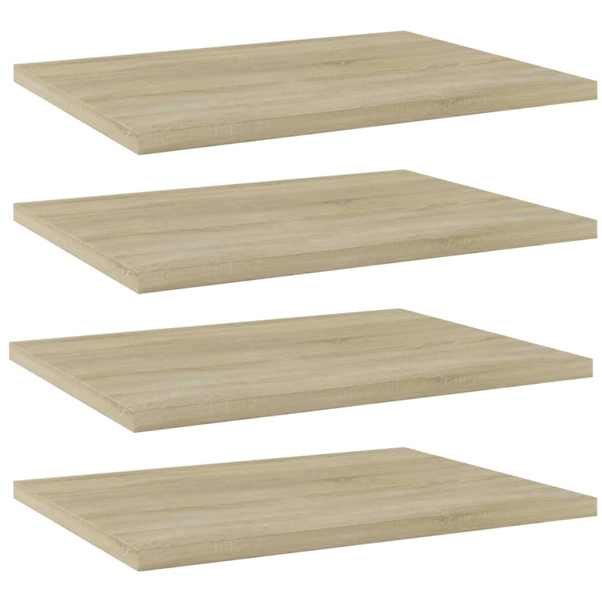 vidaXL Ράφια Βιβλιοθήκης 4 τεμ. Sonoma Δρυς 40x30x1,5 εκ. Μοριοσανίδα