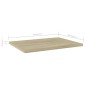 vidaXL Ράφια Βιβλιοθήκης 4 τεμ. Sonoma Δρυς 40x30x1,5 εκ. Μοριοσανίδα
