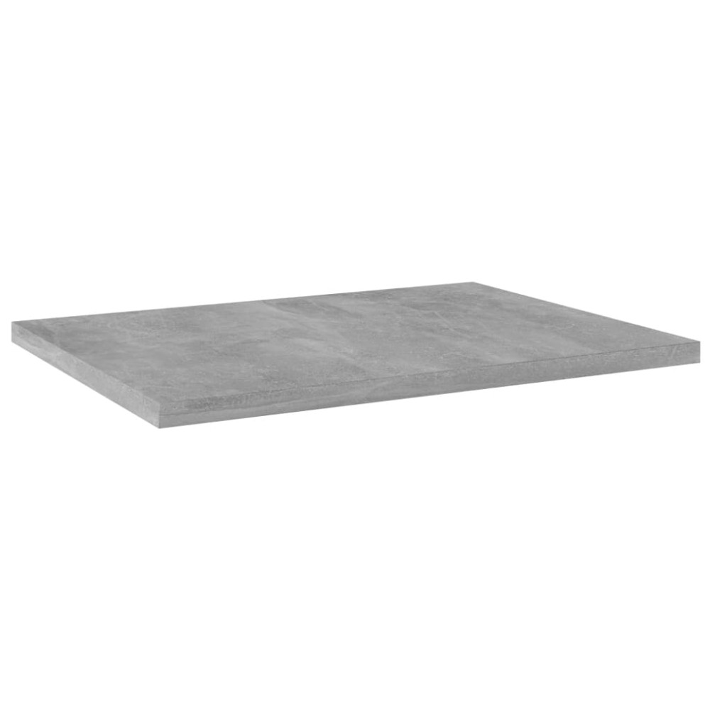 vidaXL Ράφια Βιβλιοθήκης 4 τεμ. Γκρι Σκυροδ. 40x30x1,5 εκ. Επεξ.Ξύλο