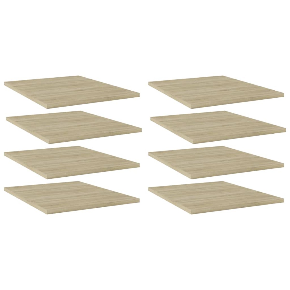 vidaXL Ράφια Βιβλιοθήκης 8 τεμ. Sonoma Δρυς 40x50x1,5 εκ. Μοριοσανίδα