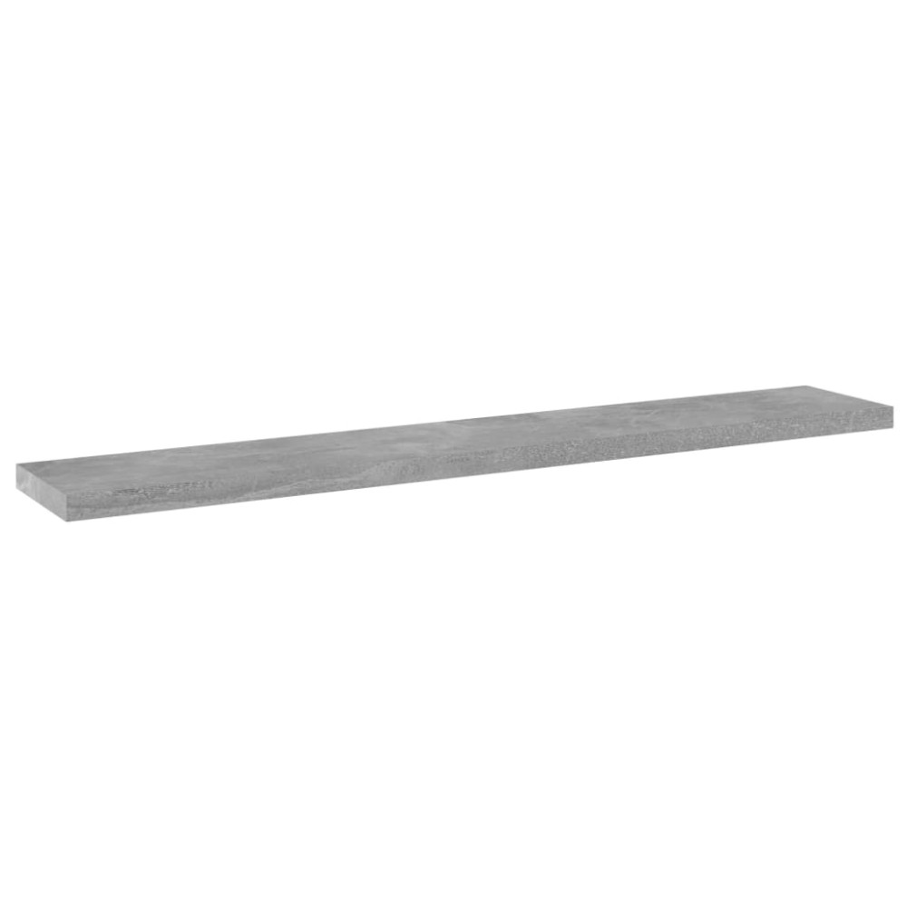vidaXL Ράφια Βιβλιοθήκης 8 τεμ. Γκρι Σκυροδ. 60x10x1,5 εκ. Μοριοσανίδα