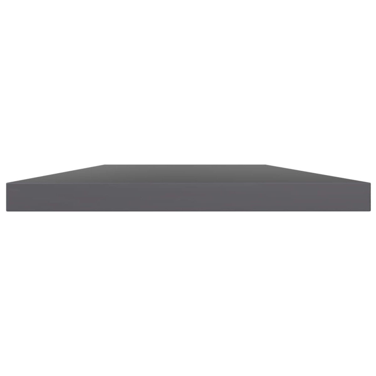 vidaXL Ράφια Βιβλιοθήκης 4 τεμ. Γυαλ. Γκρι 60x10x1,5 εκ. Μοριοσανίδα