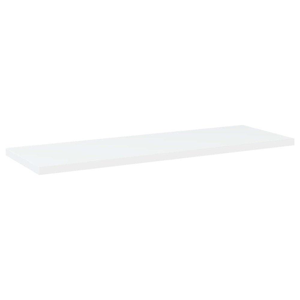 vidaXL Ράφια Βιβλιοθήκης 4 τεμ. Λευκά 60x20x1,5 εκ. από Επεξ.Ξύλο
