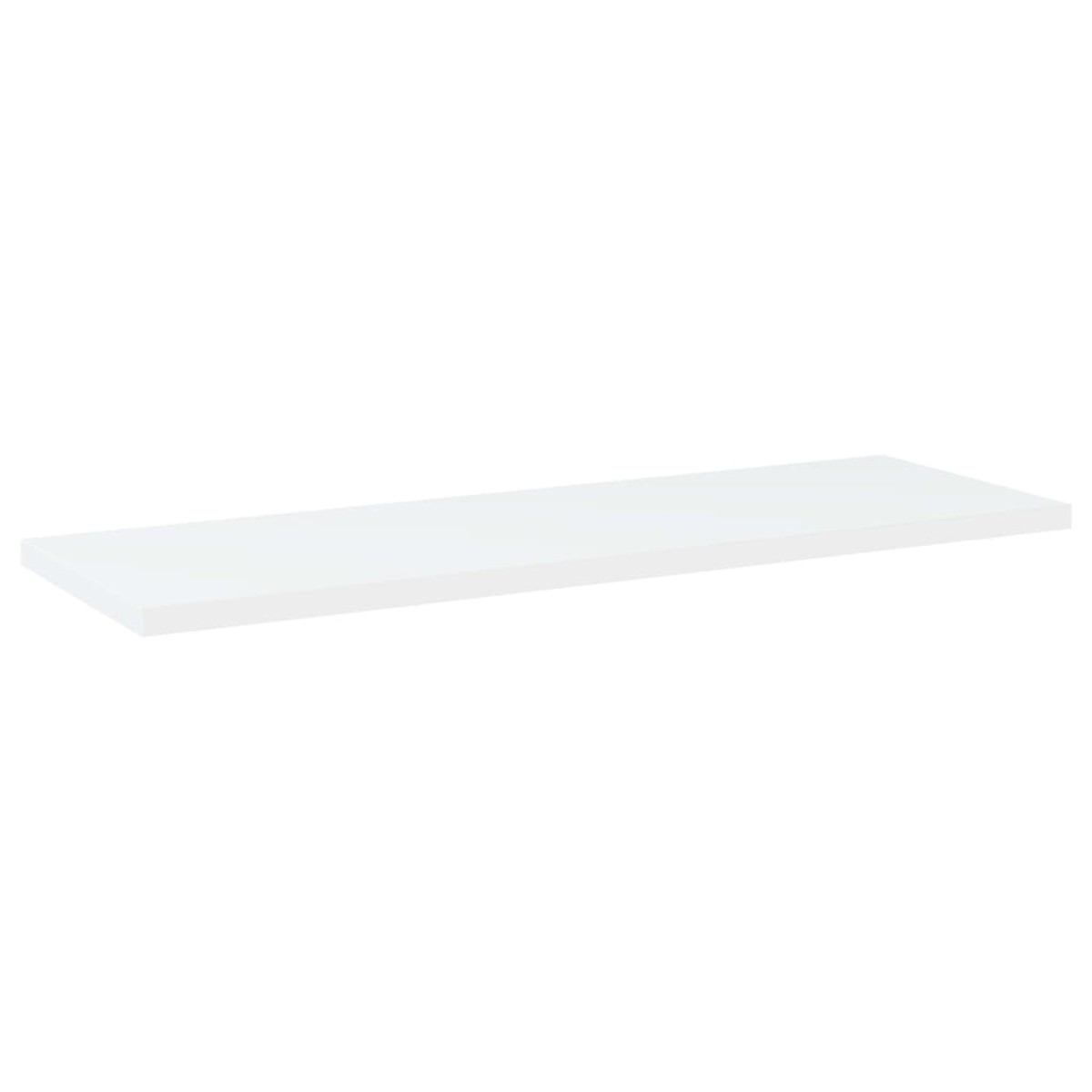 vidaXL Ράφια Βιβλιοθήκης 4 τεμ. Λευκά 60x20x1,5 εκ. από Μοριοσανίδα
