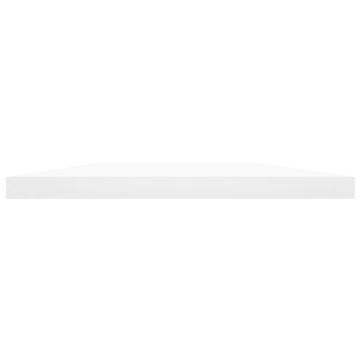 vidaXL Ράφια Βιβλιοθήκης 4 τεμ. Λευκά 60x20x1,5 εκ. από Μοριοσανίδα