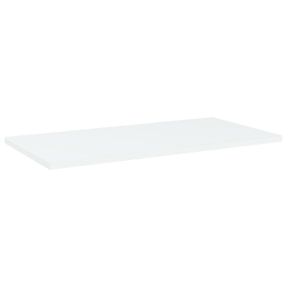 vidaXL Ράφια Βιβλιοθήκης 4 τεμ. Λευκά 60x30x1,5 εκ. από Μοριοσανίδα