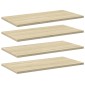 vidaXL Ράφια Βιβλιοθήκης 4 τεμ. Sonoma Δρυς 60x30x1,5 εκ. Μοριοσανίδα