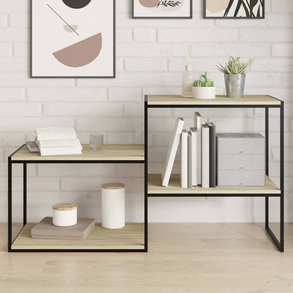 vidaXL Ράφια Βιβλιοθήκης 8 τεμ. Sonoma Δρυς 60x50x1,5 εκ. Μοριοσανίδα
