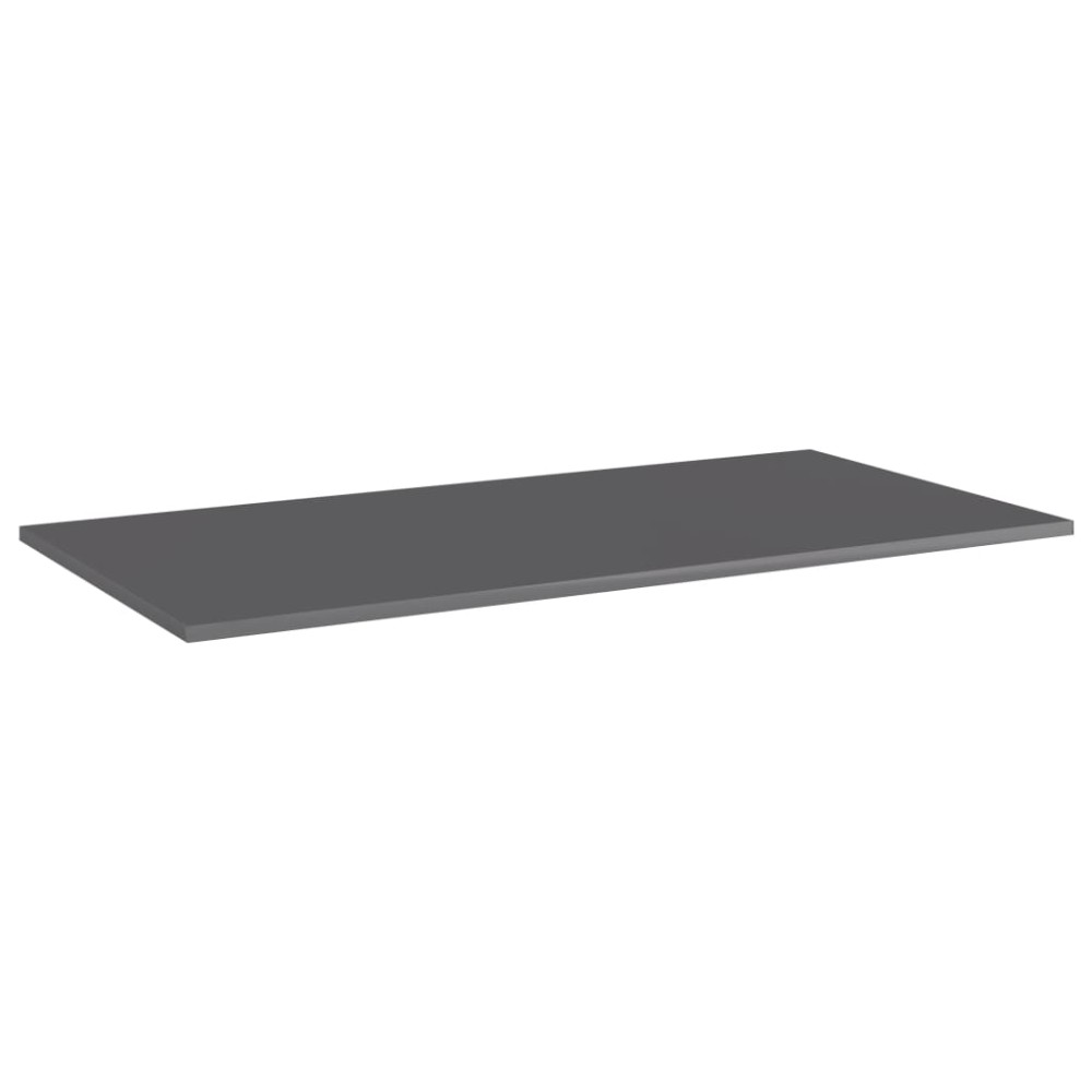 vidaXL Ράφια Βιβλιοθήκης 8 τεμ. Γυαλ. Γκρι 80x30x1,5 εκ. Μοριοσανίδα