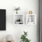 vidaXL Ντουλάπια Τοίχου 2 τεμ. Λευκά 37 x 37 x 37 εκ. από Μοριοσανίδα