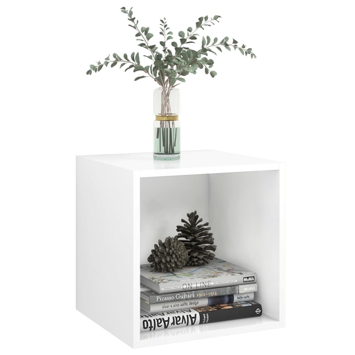 vidaXL Ντουλάπια Τοίχου 4 τεμ. Λευκά 37 x 37 x 37 εκ. από Μοριοσανίδα