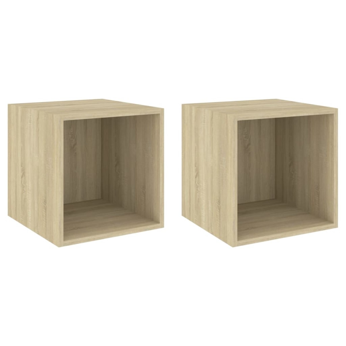vidaXL Ντουλάπια Τοίχου 2 τεμ. Sonoma Δρυς 37 x 37 x 37εκ. Μοριοσανίδα