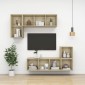 vidaXL Ντουλάπια Τοίχου 4 τεμ. Sonoma Δρυς 37 x 37 x 37εκ. Μοριοσανίδα