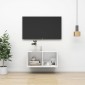 vidaXL Έπιπλο Τηλεόρασης Κρεμαστό Λευκό 37x37x72 εκ. από Μοριοσανίδα