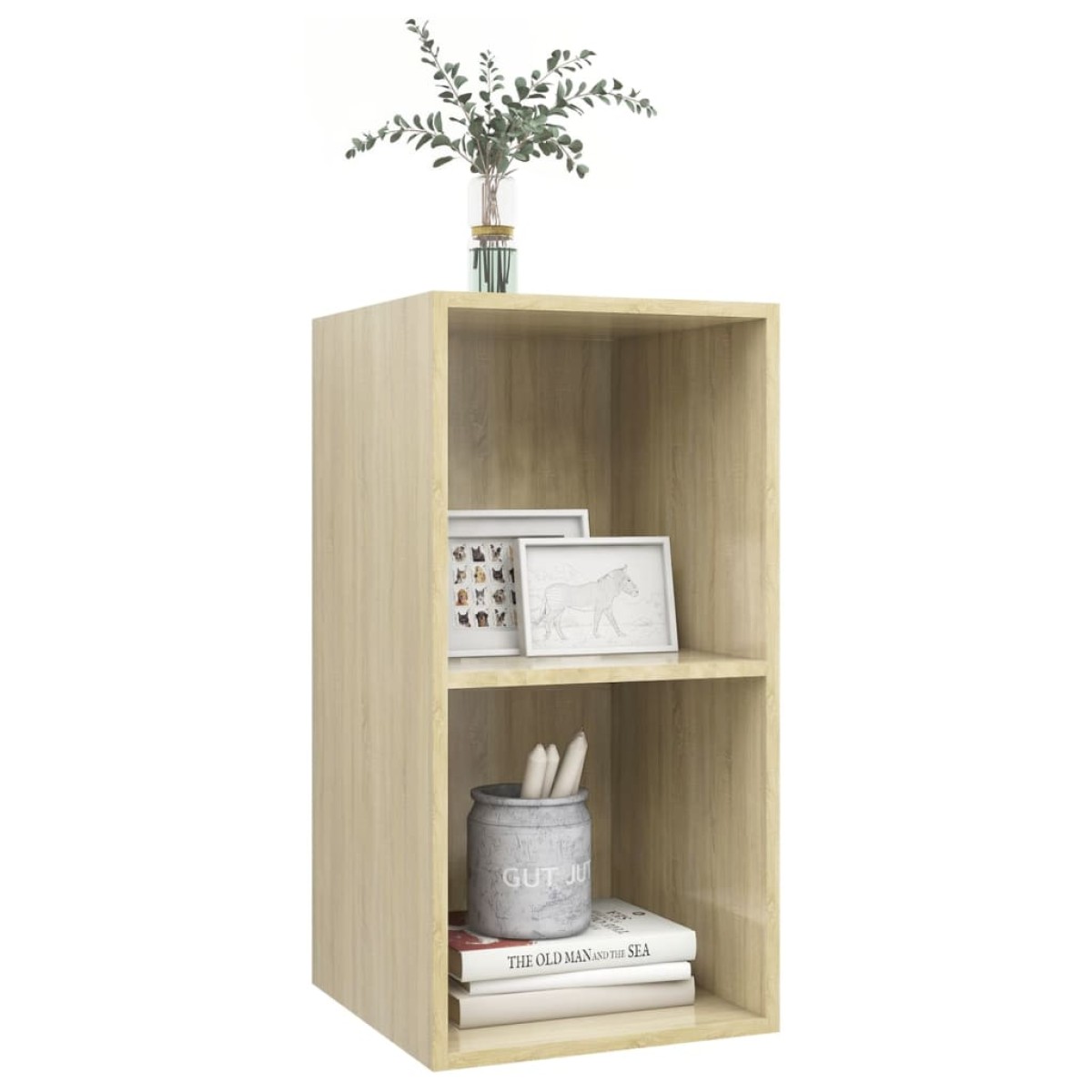 vidaXL Έπιπλο Τηλεόρασης Κρεμαστό Sonoma Δρυς 37x37x72 εκ. Μοριοσανίδα
