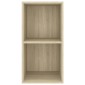 vidaXL Έπιπλο Τηλεόρασης Κρεμαστό Sonoma Δρυς 37x37x72 εκ. Μοριοσανίδα