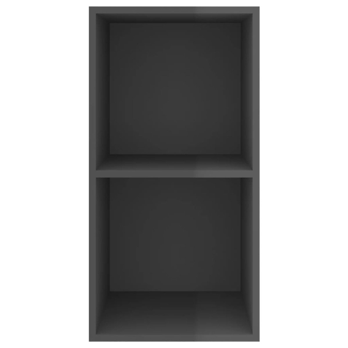 vidaXL Έπιπλο Τηλεόρασης Κρεμαστό Γυαλ. Γκρι 37x37x72 εκ. Μοριοσανίδα