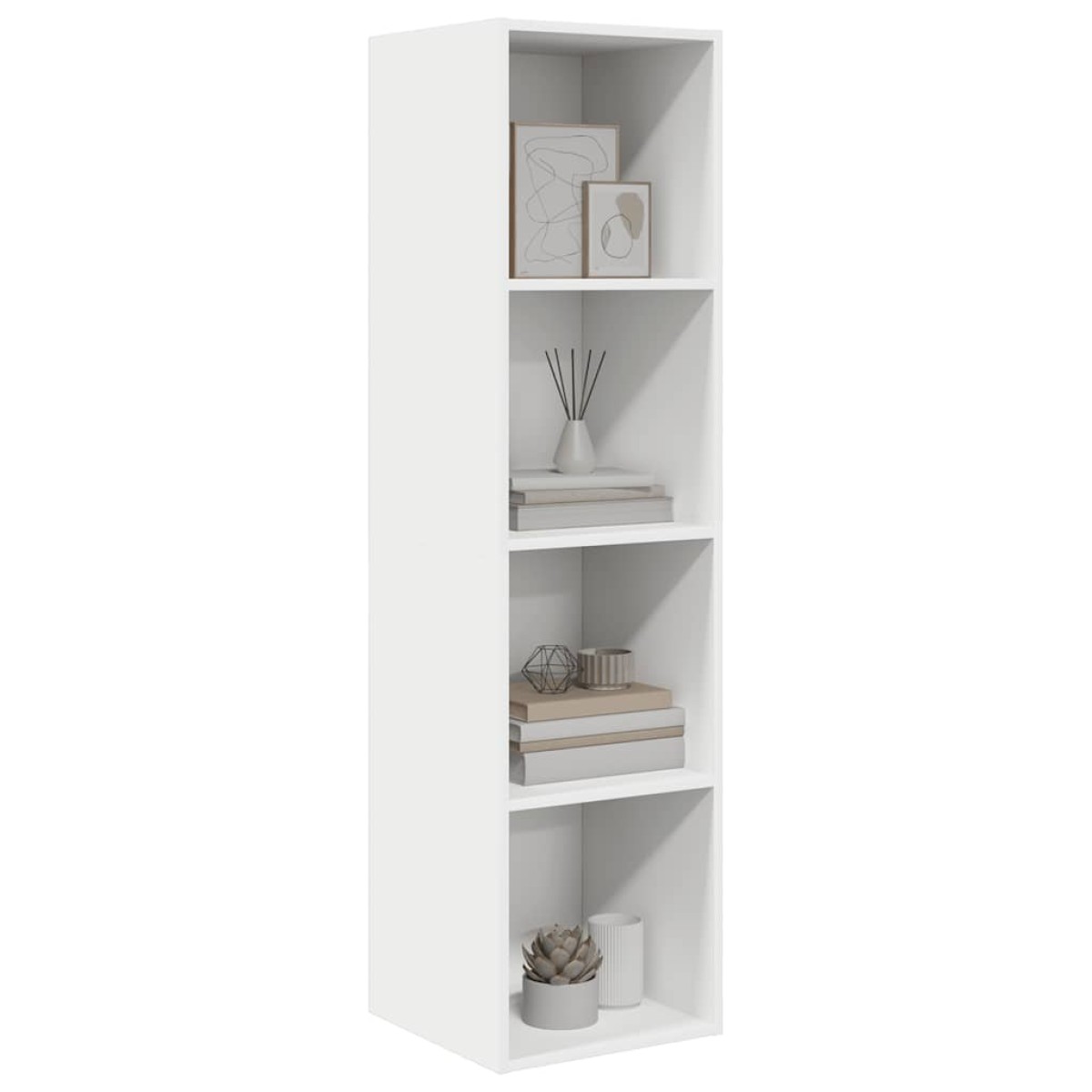 vidaXL Έπιπλο Τηλεόρασης Κρεμαστό Λευκό 37x37x142,5 εκ. Μοριοσανίδα