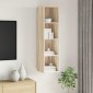 vidaXL Έπιπλο Τηλεόρασης Κρεμαστό Δρυς 37x37x142,5 εκ. από Μοριοσανίδα