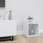 vidaXL Έπιπλο Τηλεόρασης Λευκό 37 x 35 x 37 εκ. από Μοριοσανίδα