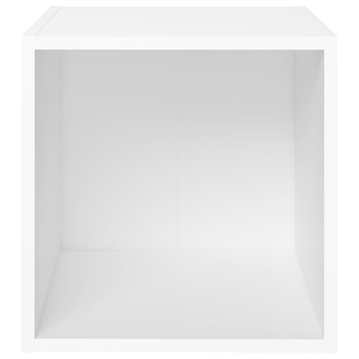 vidaXL Έπιπλα Τηλεόρασης 2 τεμ. Λευκά 37 x 35 x 37 εκ. από Μοριοσανίδα