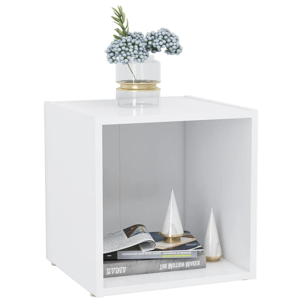 vidaXL Έπιπλα Τηλεόρασης 2 τεμ. Λευκά 37 x 35 x 37 εκ. από Μοριοσανίδα