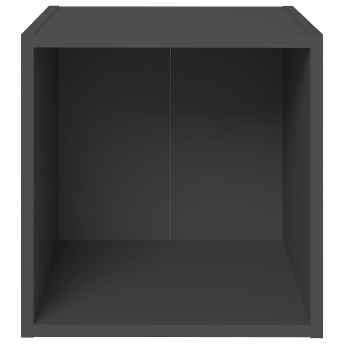 vidaXL Έπιπλα Τηλεόρασης 4 τεμ. Γκρι 37 x 35 x 37 εκ. από Μοριοσανίδα