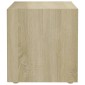 vidaXL Έπιπλο Τηλεόρασης Sonoma Δρυς 37 x 35 x 37 εκ. από Μοριοσανίδα