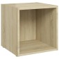 vidaXL Έπιπλα Τηλεόρασης 2 τεμ. Sonoma Δρυς 37x35x37 εκ. Μοριοσανίδα