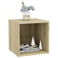 vidaXL Έπιπλα Τηλεόρασης 2 τεμ. Sonoma Δρυς 37x35x37 εκ. Μοριοσανίδα