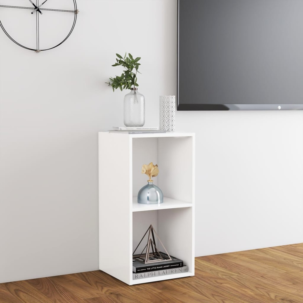 vidaXL Έπιπλο Τηλεόρασης Λευκό 72 x 35 x 36,5 εκ. από Μοριοσανίδα