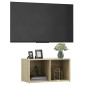 vidaXL Έπιπλο Τηλεόρασης Sonoma Δρυς 72x35x36,5 εκ. από Μοριοσανίδα