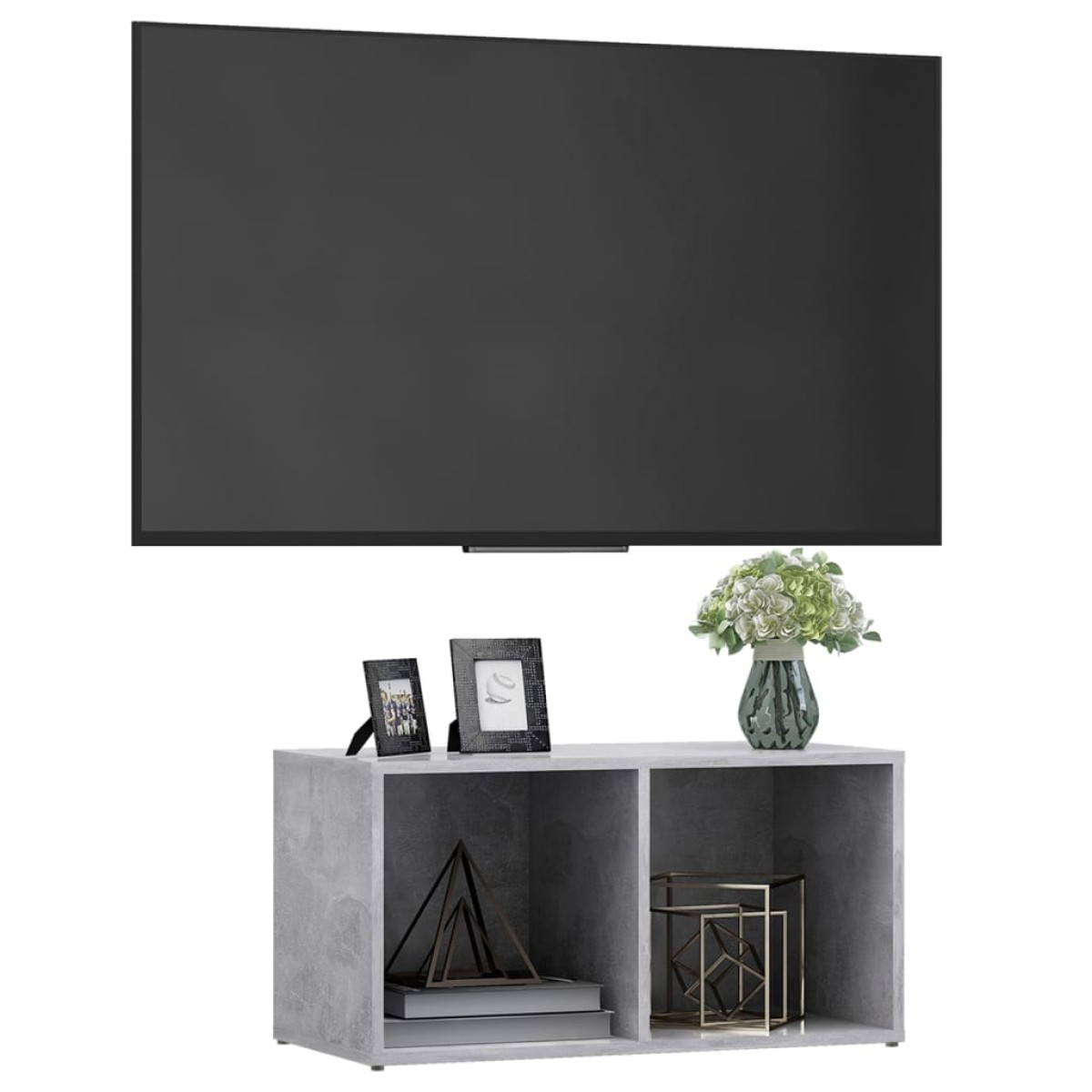 vidaXL Έπιπλο Τηλεόρασης Γκρι Σκυροδέματος 72x35x36,5 εκ. Μοριοσανίδα