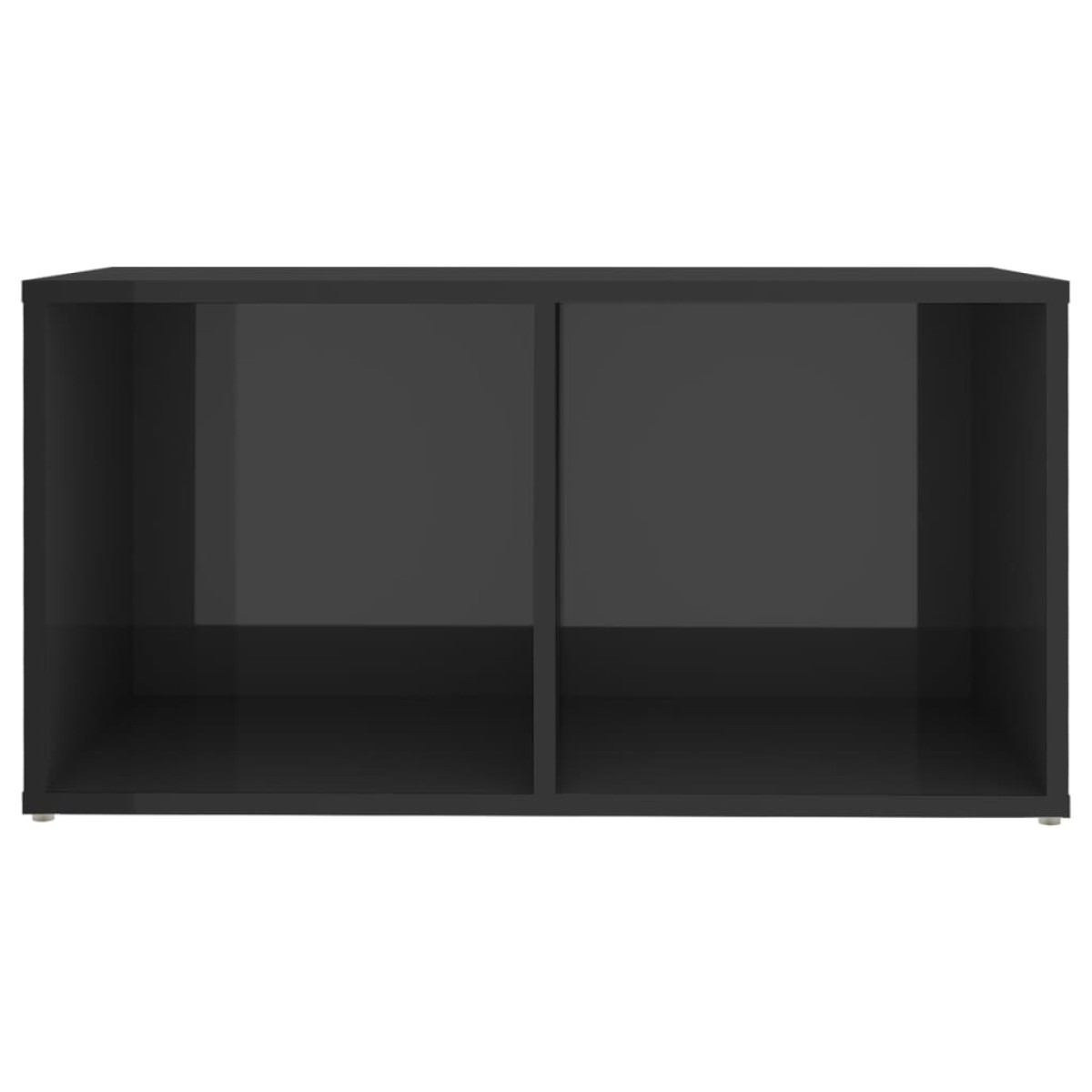 vidaXL Έπιπλο Τηλεόρασης Γυαλιστερό Γκρι 72x35x36,5 εκ. Μοριοσανίδα