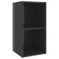 vidaXL Έπιπλο Τηλεόρασης Γυαλιστερό Γκρι 72x35x36,5 εκ. Μοριοσανίδα