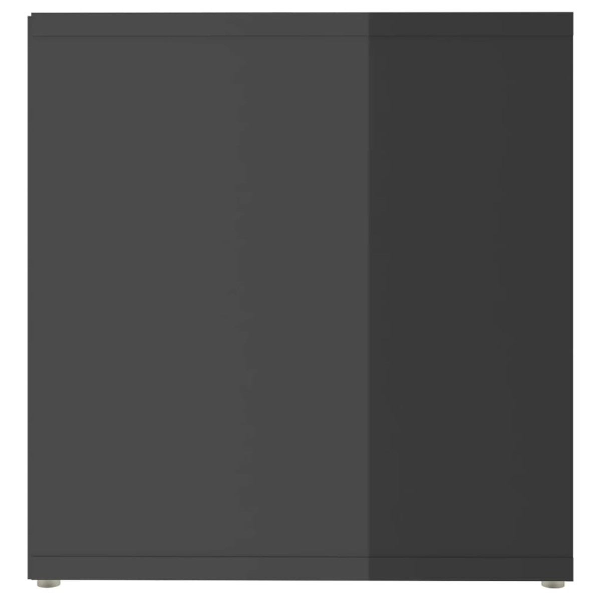 vidaXL Έπιπλο Τηλεόρασης Γυαλιστερό Γκρι 72x35x36,5 εκ. Μοριοσανίδα
