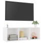 vidaXL Έπιπλο Τηλεόρασης Λευκό 107 x 35 x 37 εκ. Μοριοσανίδα